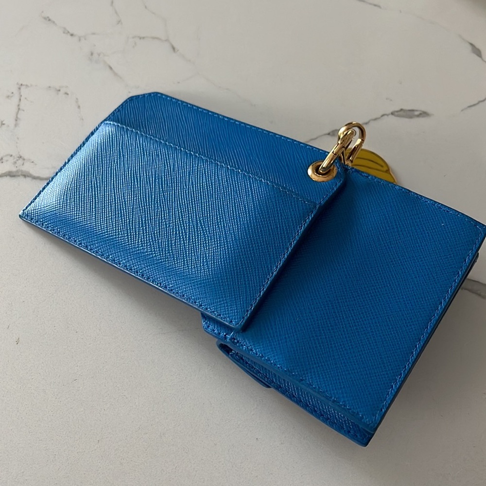 Prada new blue card/coin/accessory case - Picture 3 of 15